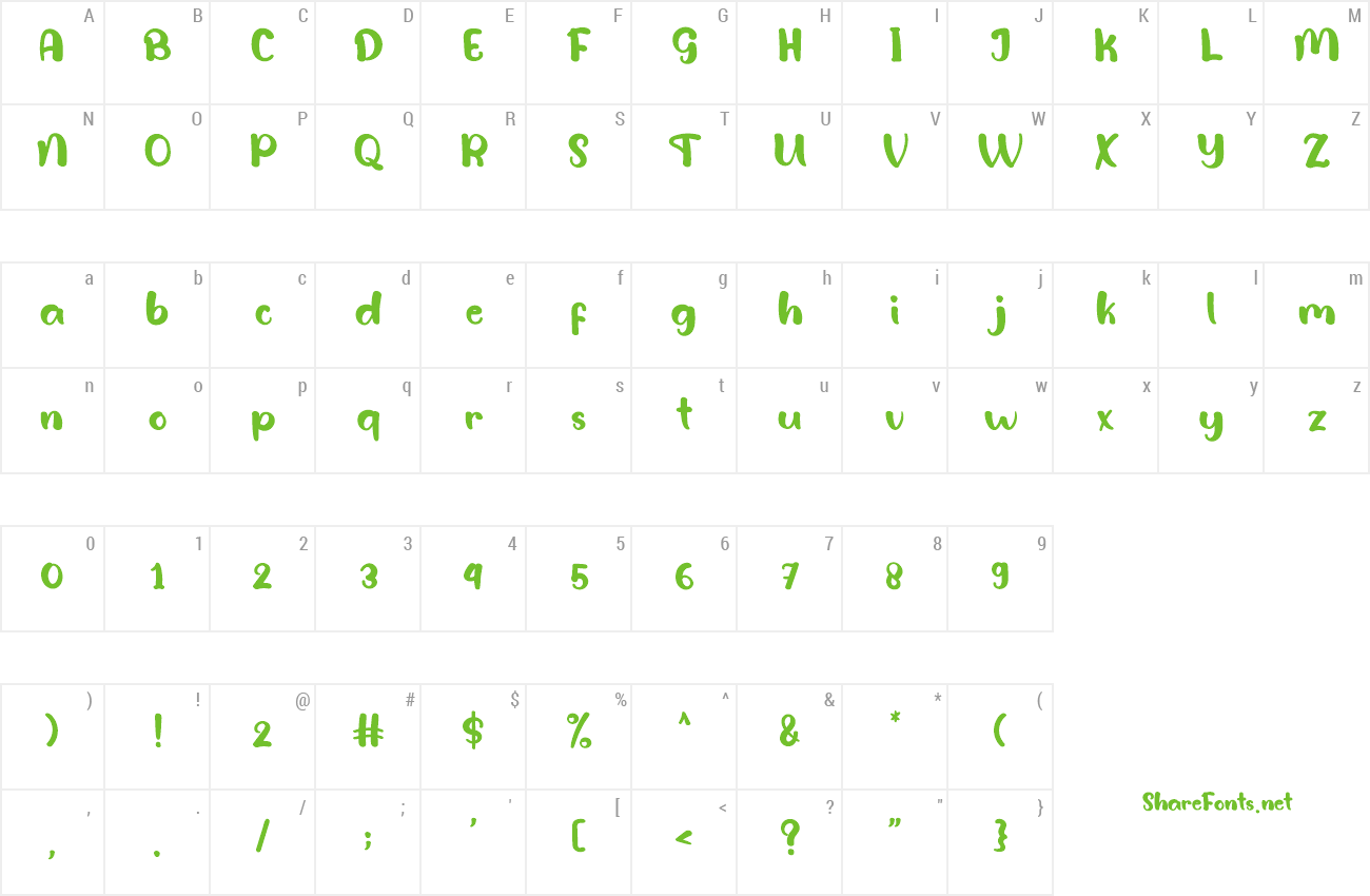 Font Boho Brush preview